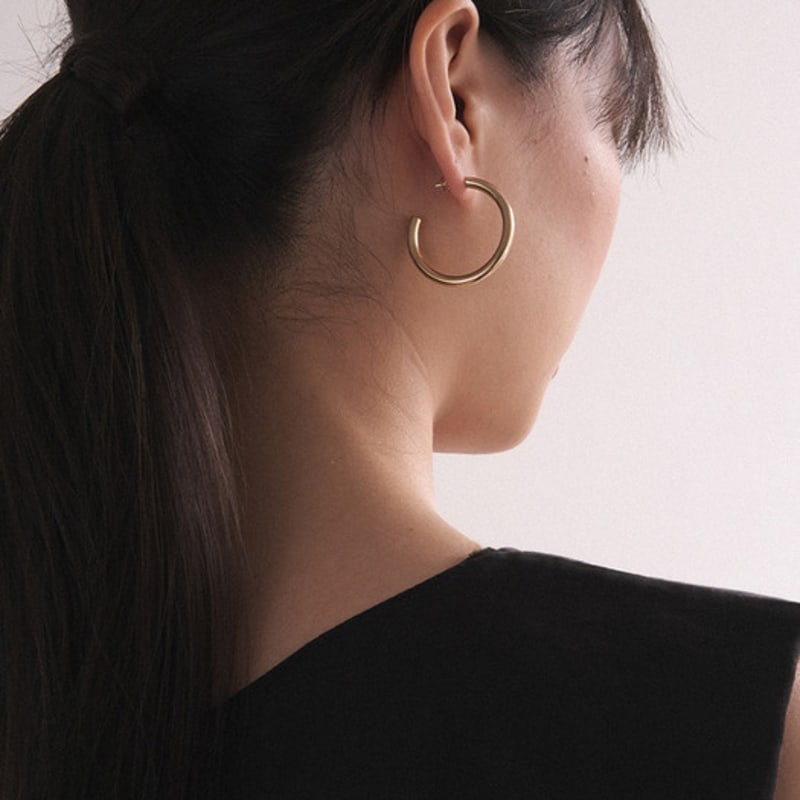 Another Layer Callie Hoop Earring (silver925)(2color)