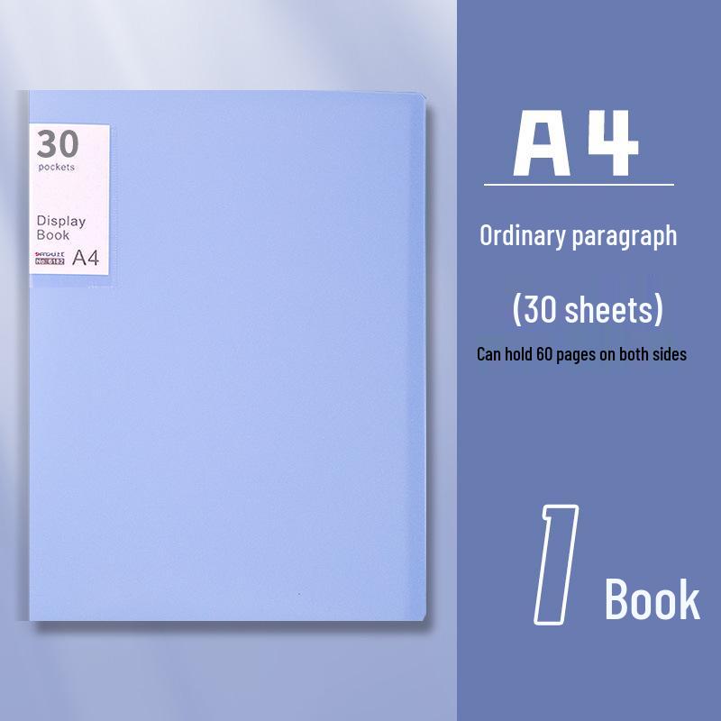 Папка-вкладыш формата А4 цвета Моранди - Большая вместимость, прозрачная многослойная книга для сбора контрольных работ для студентов 10 pages