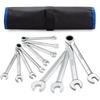 Ratchet Combination Wrench - Sorako - 12 Pieces - Chrome-vanadium Steel - Storage Bag - 8-19 Mm
