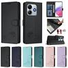 Leder Wallet Hülle für Redmi Note 15 15 Pro 15 Pro Plus 14 14S 14 Pro 14 Pro Plus 5G 4G Luxuriöses Magnetischer Flip Book Cover