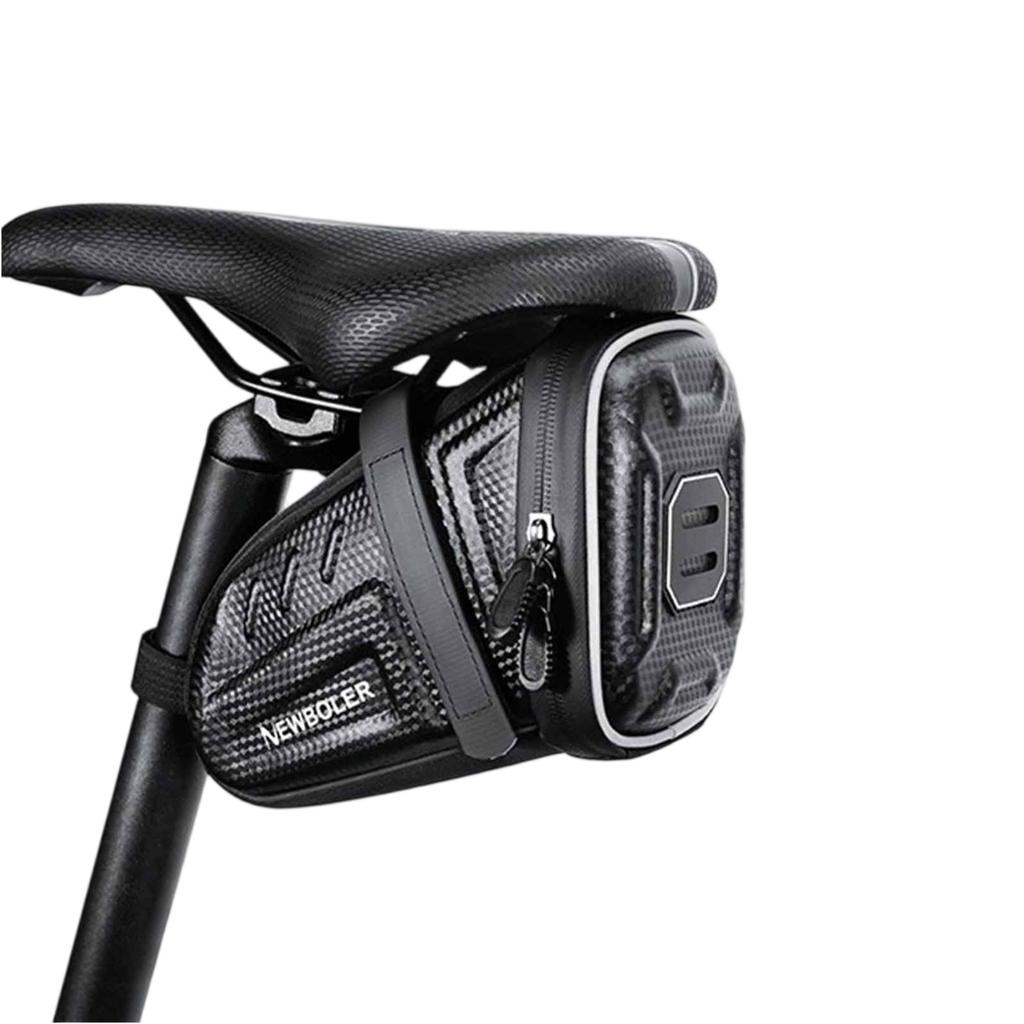 Rear Bag with Water Bottle Rack – Hard   Saddle Bag, Seat Cushion, Tool Storage for Mountain & Road Bikes