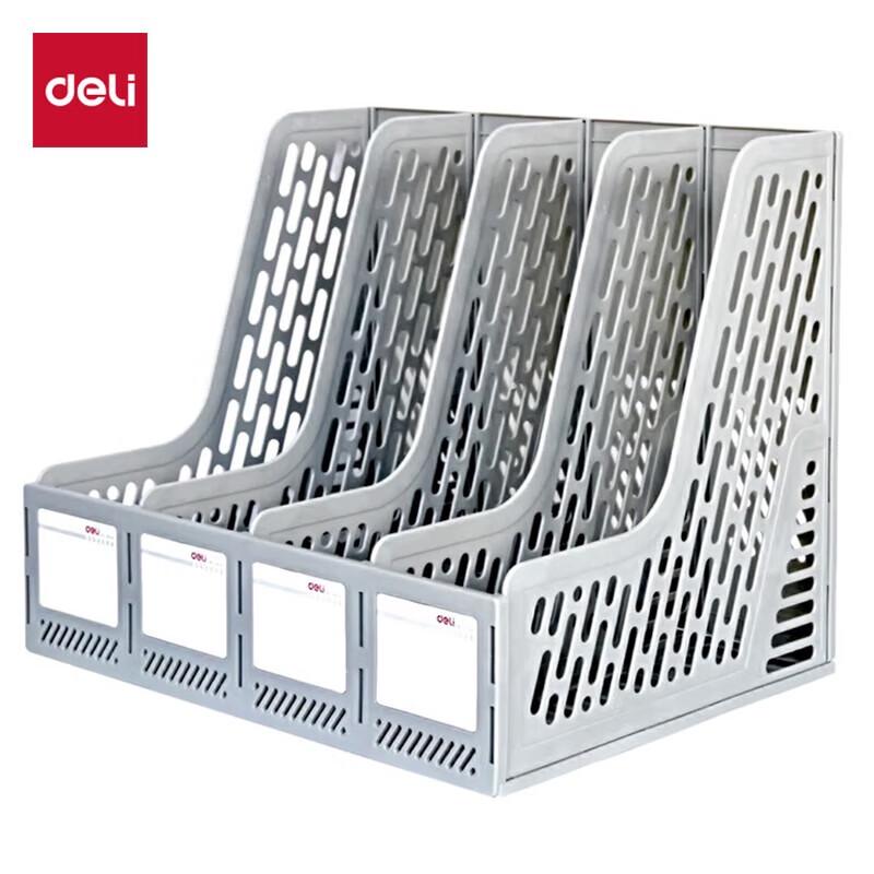 Deli 9846 Four-Compartment Desktop File Organizer