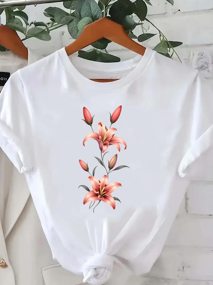 (Asian Size) 90s watercolor butterfly Printed Clothing Female Top Fashion Graphic Short Sleeve T-shirts Casual T Shirt  Lady Women Tee