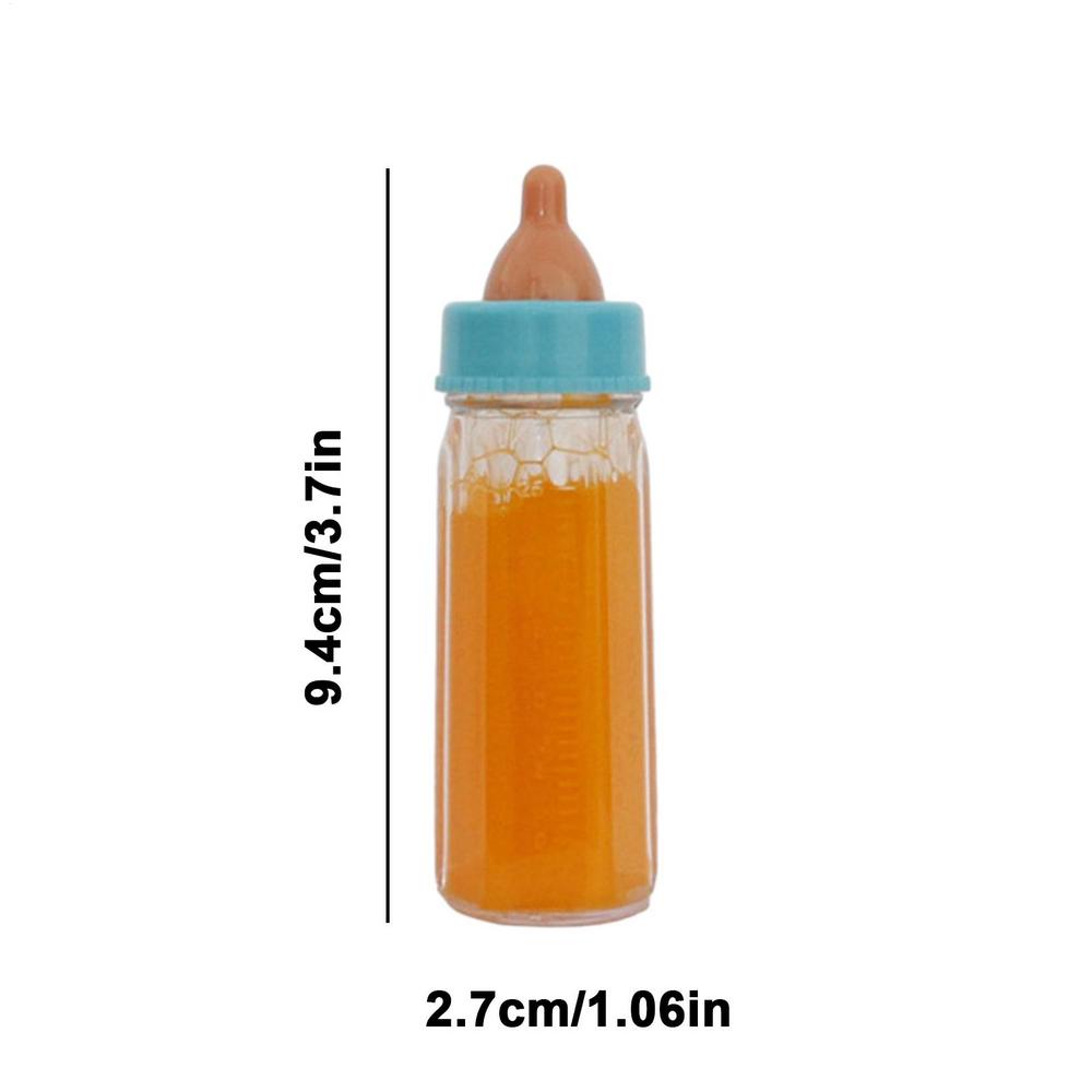 

Baby Dolls Feeding Bottle Magic Disappearing Milk Bottle Kids Pretend Play Toy Accessory Reborn Juice Bottle Educational Toys оранжевый