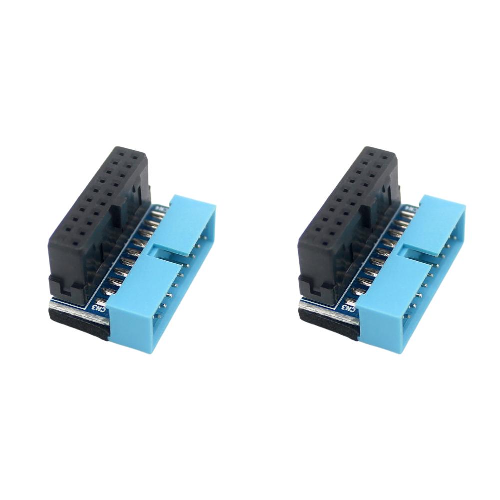 USB 3.0 19pin 20pin Male To Female Extension Adapter Angled 90 Degree for Motherboard Mainboard Connector Socket