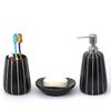 Premium Ceramic Bathroom Accessories Set of 3 | Modern Luxury Bath Set with 300ml Soap Dispenser, Toothbrush Holder & Soap Dish | Home Decor Items
