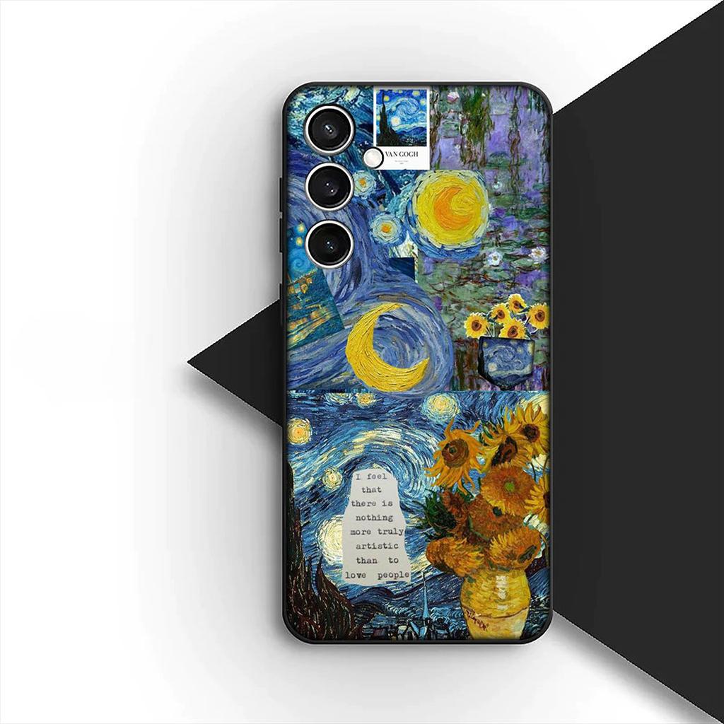 Casing for Xiaomi Redmi Note 13 14 Pro Plus ProPlus 14C 13C Pro+ 5G Phone Cover Protective Case Sunflower Starry Night Van Gogh