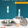 Stainless Steel Moxibustion Tray with Ash Collector and Moxa Stick Holder