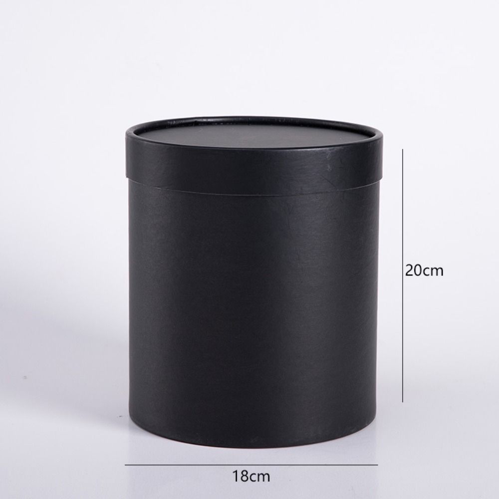Dárková krabička z jednobarevného balicího papíru Kulatý kbelík na květinovou aranžmá Úložný prostor pro kytici