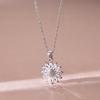 Sunflower Necklace Women'S Simple Natural Versatile Trend Inlaid Pendant Clavicle Chain Accessories