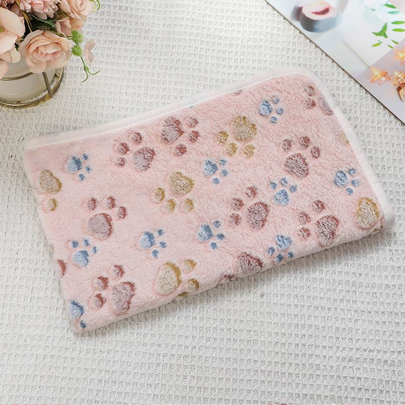 Coperta per Animali Domestici Morbida Soffice di Alta Qualità Flanella Coperta per Cani per Dormire Motivo Impronta di Zampa Tappetino per Animali Domestici Coperta Calda Confortevole per Gatto Cane