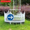 2d Flat 20*20cm, No Sign Road Wooden Sign, Traffic Safety Signs, Road Signs Wooden Sign. for Store, Street, Shop, Bar, Garden, and Coffee House Decor.