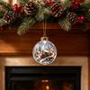 Seasonal Decorative Gifts Light Up Christmas Scene Ball Ornament with Warm LED Glowing Holiday Story
