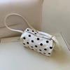 Fashionable Polka Dot Three-dimensional Pillow Bag Korean Casual Hand-held Toast Bag New Versatile Simple Shoulder Messenger Bag
