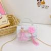 Girl Enchanting Cartoon Handbag With Pearl Accents Bright Colors For Everyday Fashion