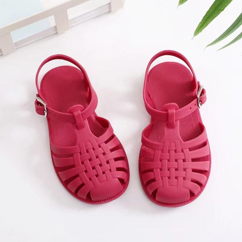 

Child Beach Shoes for Sea Summer Girls Gladiator Sandals Baby Soft Non-slip Princess Jelly Shoes Boy Roman Flip-flops 22