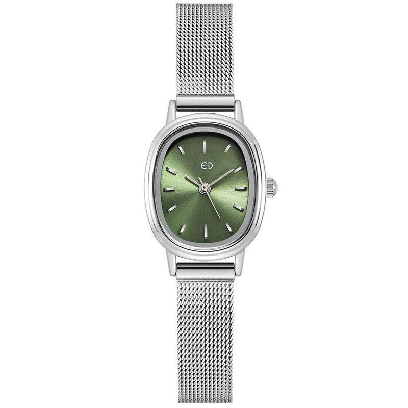 Oval Retro Mesh Belt Watch Women'S Light Luxury Niche Waterproof Watch Female Student Literature And Art