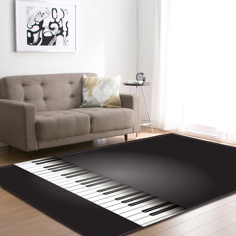 

Literary Piano Living Room Carpet Bedroom Dining Room Floor Mat Size 40*60cm
