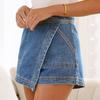 Dámské barevné džíny Stretch Slim Fit Distressed Denim Shorts