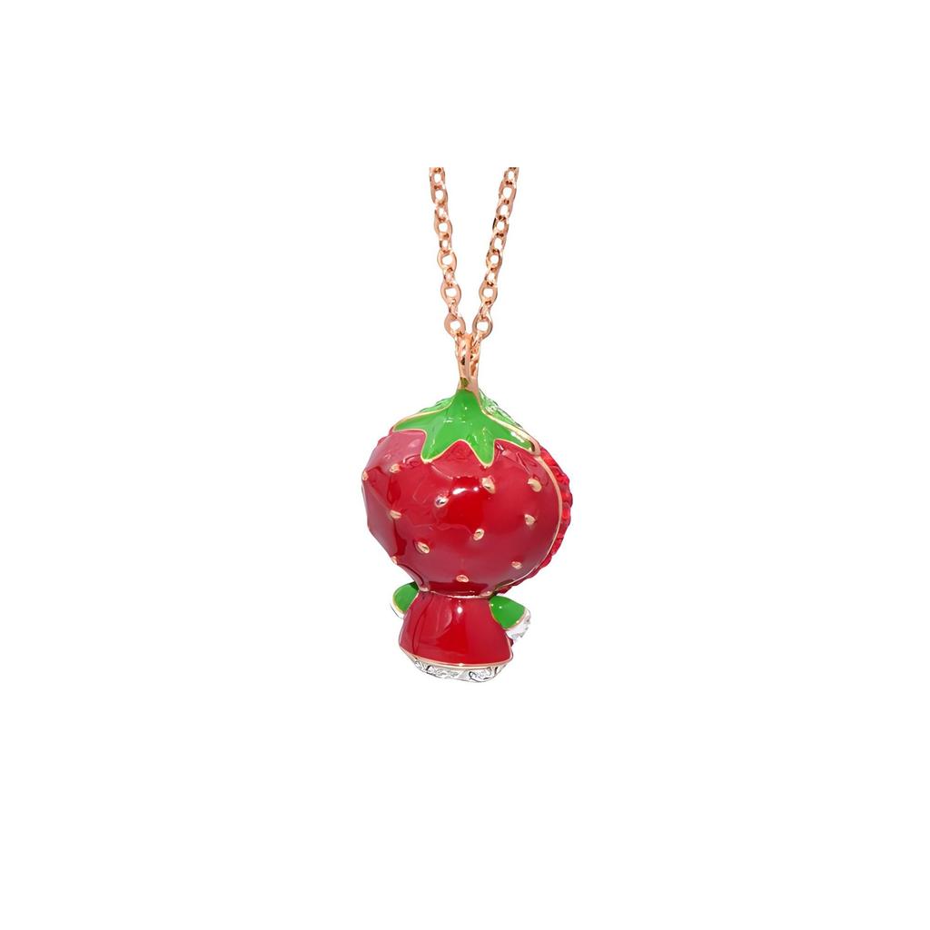 Swarovski Hello Kitty Obst Erdbeere Halskette Damen Halskette Mehrfarbig 5374364