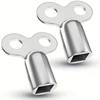 1/5 Stück Silber Heizkörper Entlüftungsschlüssel Zinklegierung Ventilschlüssel für Standard Heizkörperventile