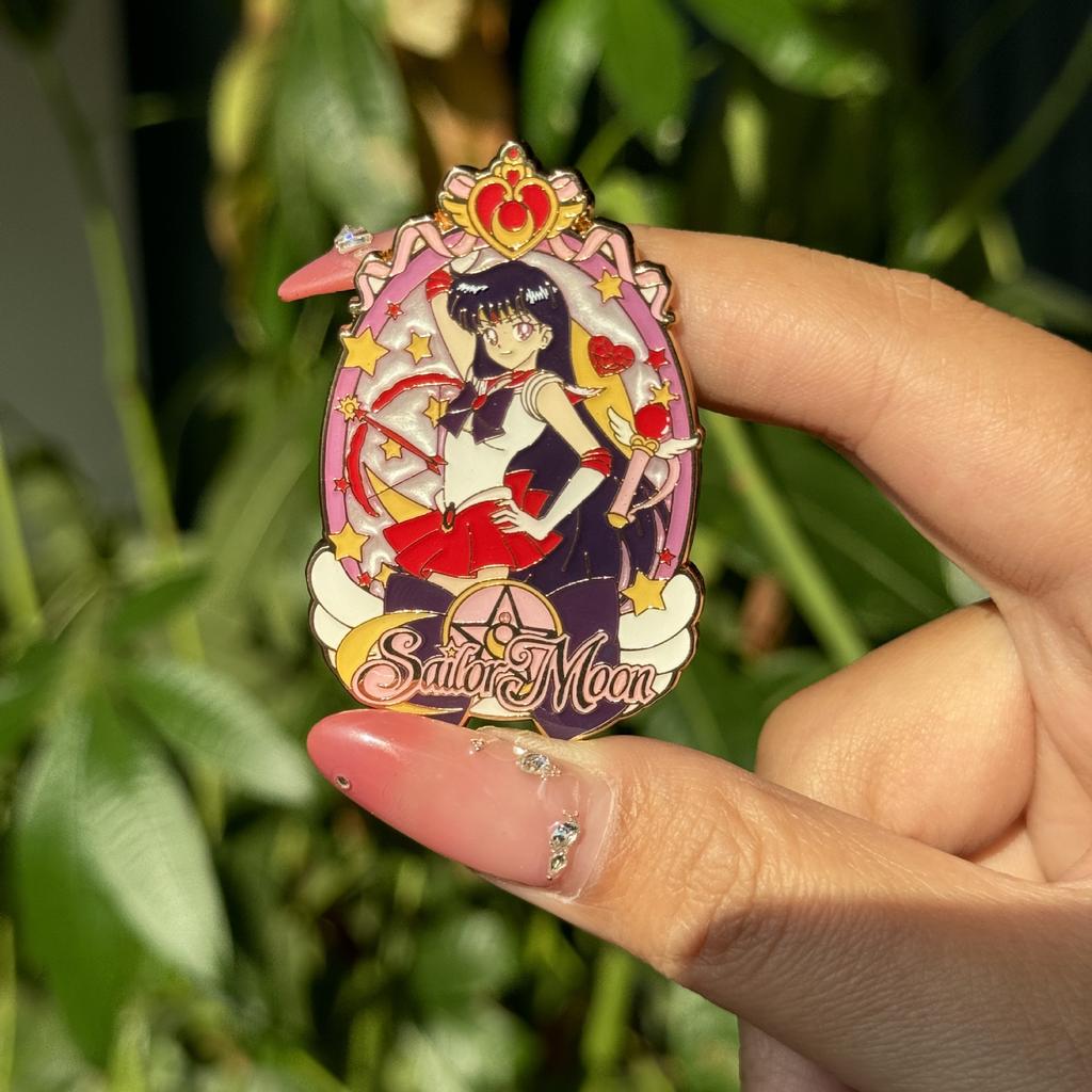 Japanese Sailor Moon Badge Metal Moon Hare Aino Minako Anime Peripheral Bag Accessories Brooch Girls Birthday Gift