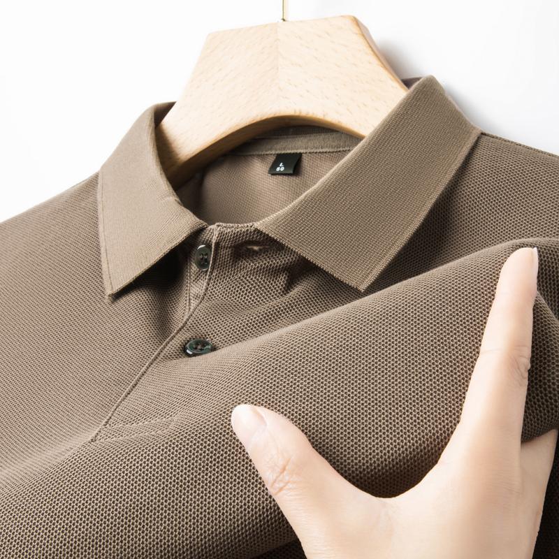 Men's 100% Cotton Polo Shirt -2026 Summer Fashion Casual Short Sleeve, Breathable Lapel Tee,10 Colors, Ideal for Golf and Sports
