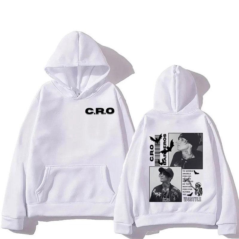 

C.R.O.Era Trap Tour 2025 Модний худі для чоловіків і жінок, хіп-хоп пуловер оверсайз з довгим рукавом, готичний панк, осінь-зима, спортивний одяг 3XL
