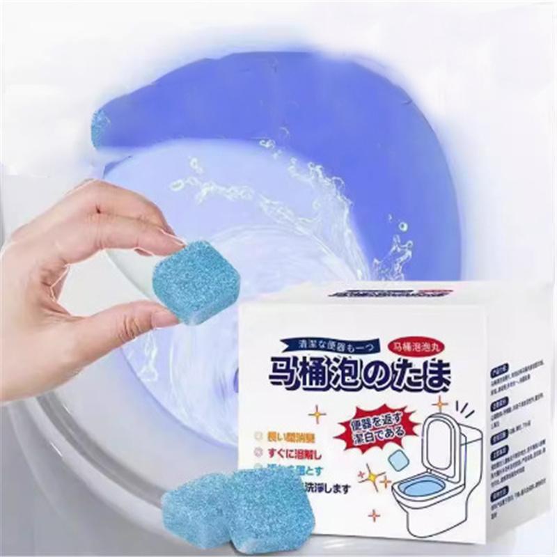 

12шт концентрированный туалет шипучие таблетки грязеотталкивающий дезодорант удаление накипи моча пятно глубокое чистящее средство синий