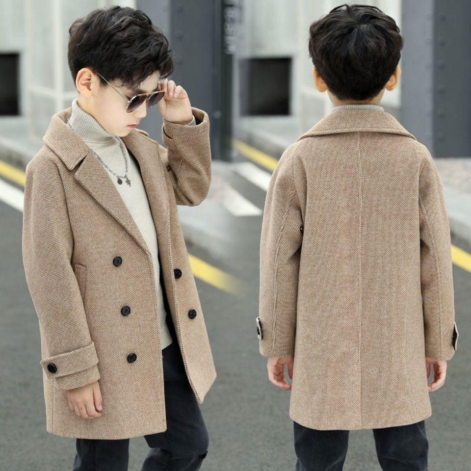 Boys' Thick Wool Coat, Autumn/Winter Children's Padded Coat