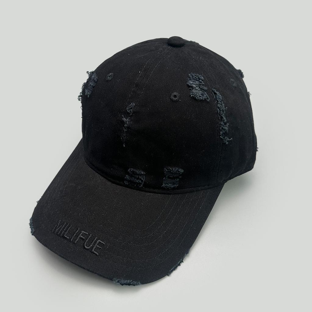 American Camouflage Zebra Print Leopard Print Letter Embroidery Baseball Cap Ripped Sunshade Retro Personality Cap