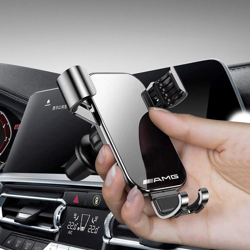 Car Phone Holder Air Vent Clip Mount Mobile Cell Stand Accessories Car Decal For Mercedes Benz AMG W214 W205 W204 W206 W213 W212