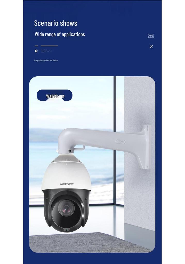 Aluminum Surveillance Dome Camera Wall Mount Bracket DS-1603ZJ