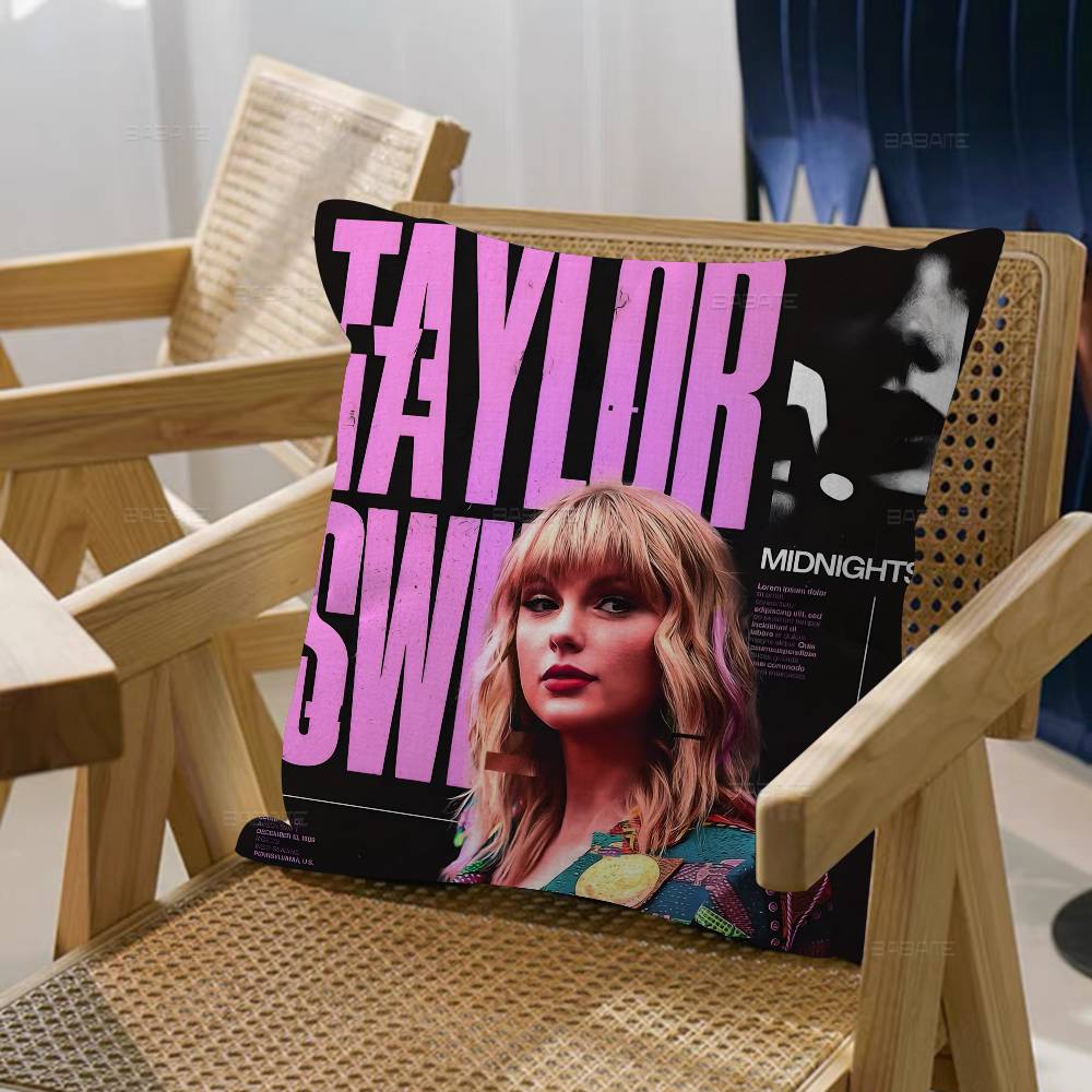 Cuscino Decorativo Classico Singer T-Taylor S-Swift Federa Federe Divano Soggiorno Arredamento Casa Personalizzato