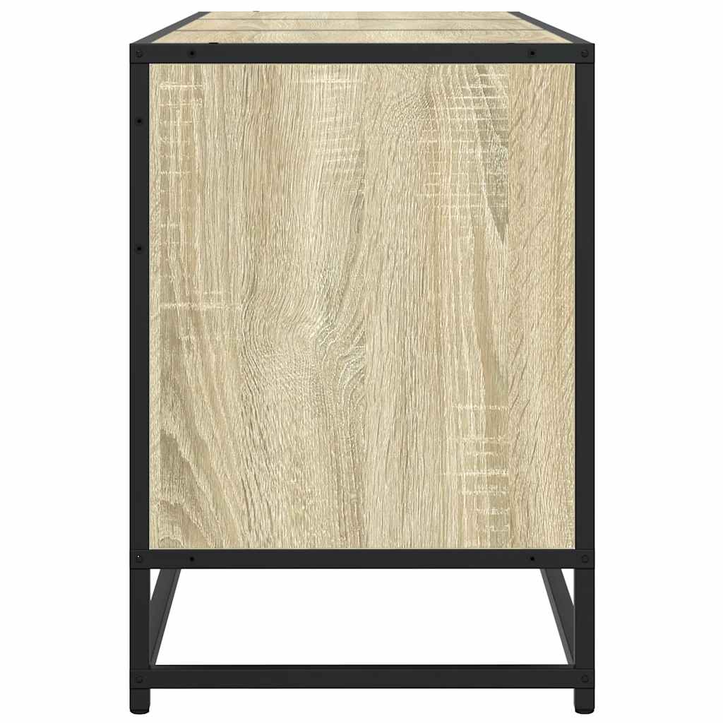 TV Cabinet in Sonoma Oak 150 x 35 x 41 cm Particleboard and Metal