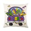 Pillow Case Holiday Party Decoration Home Living Room Sofa Cushion Cover Linen Print