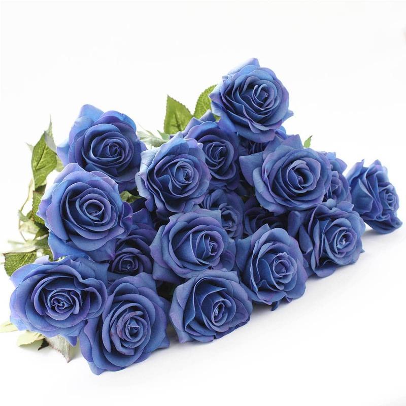 12 Stück Kunstseidenrosen, Kunstblumen, Bulk-Rosen, Blumenarrangement, Blumenstrauß für Zuhause, Hochzeit, Party, Garten, Brautdekoration