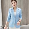 Black Women Blazer Blazers Lady Office Work Pockets Jackets Coat Wine Jackets