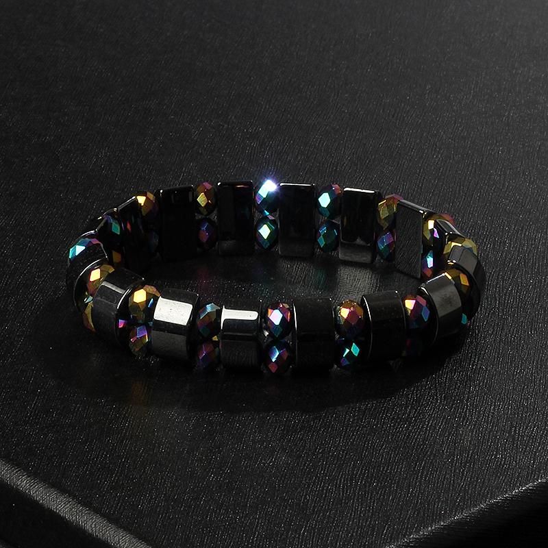 Fashion Wave Hematite Magnetic Bracelet Men Original Beaded Hematite Energy Bracelets for Women Positive Energy Jewelry Pulsera