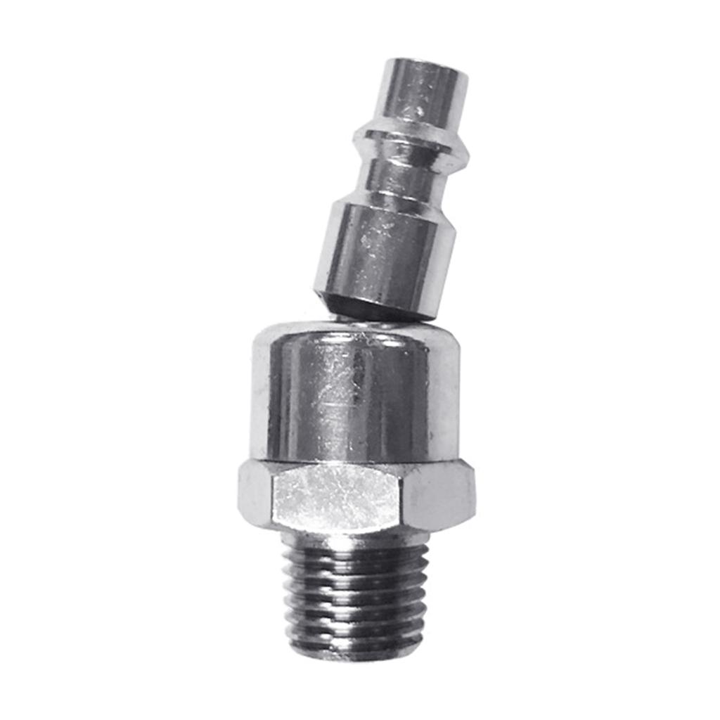 Industrial 1/4" NPT Male Thread Air Hose Fittings and Compressor Accessories Automotive-Steel Swivel Coupler Plug 2 Pack