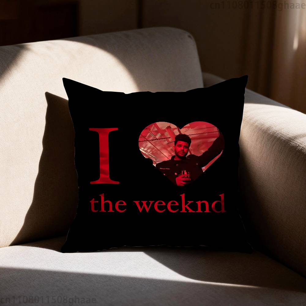 The Weeknd XO  Pillow Case Antidustmite Pillowcase Invisible zipper silky short plush Sofa cushion cover
