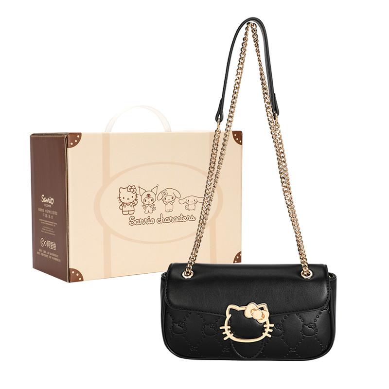 New Sanrio Hello Kitty Synthetic Leather Shoulder Bag, Crossbody Bag, Small Square Bag Regular Women's HHF249803