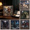 Handmade Textile Art Project 2PCS Dark Gothic DIY 3D Fabric Craft Kit, Sculpture Beginner Friendly Crafting Supplies Project, Material Pack, Gifts for