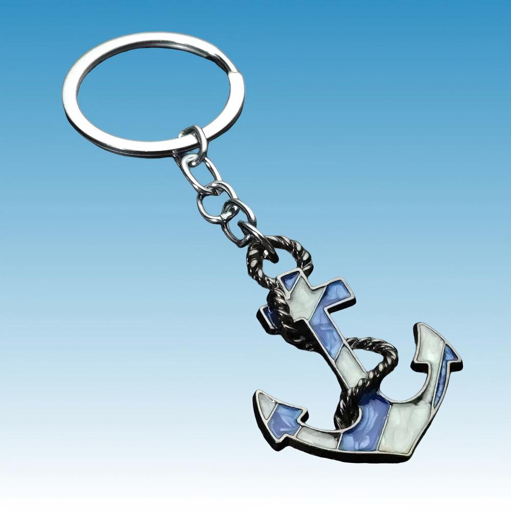 Charm Retro Metal Ship Anchor Keychain Bag Hanging Adventure Shipr Pirate Keyring Badge Car Key Trendy Personalization Gifts