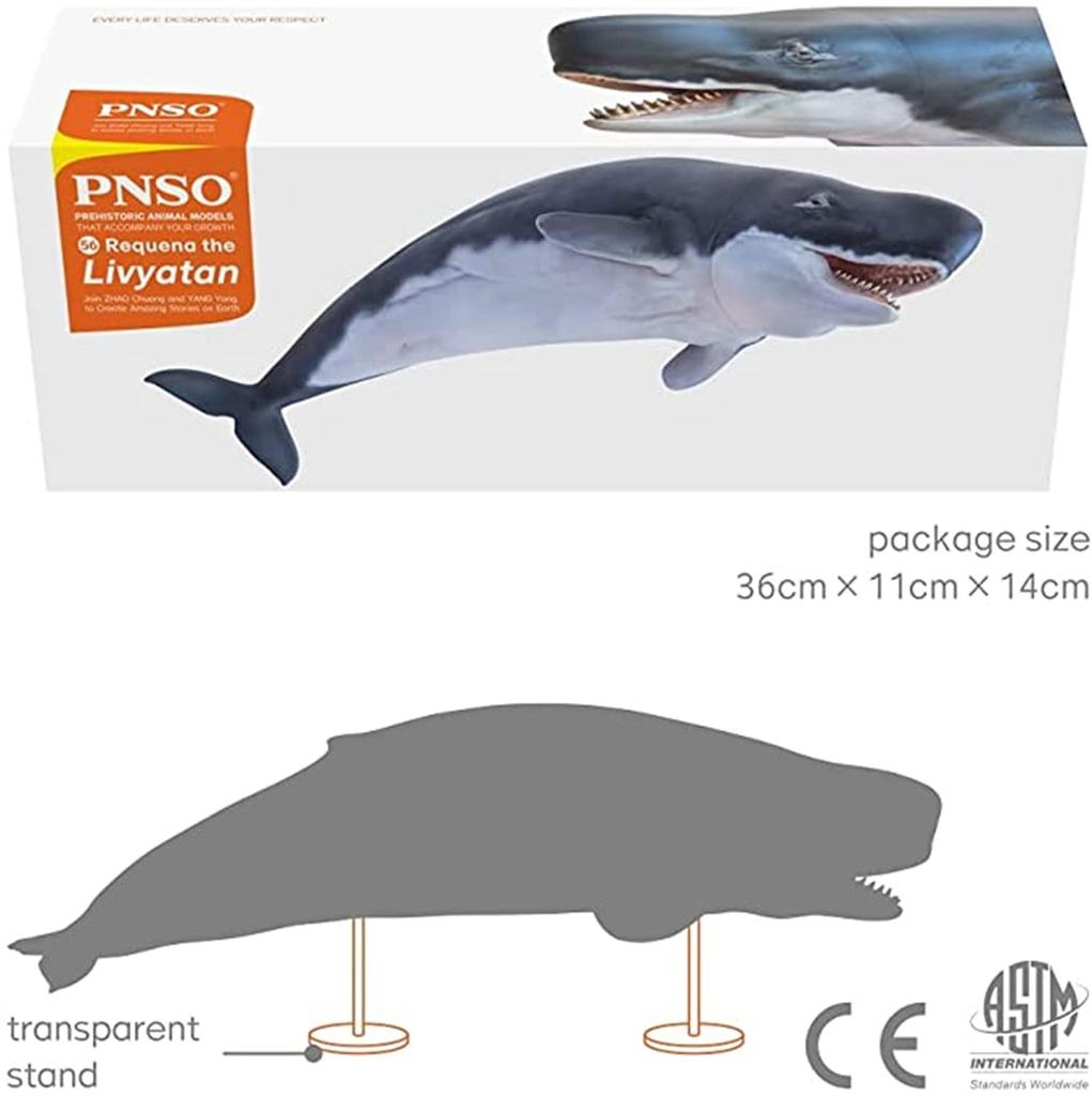 PNSO Growth Series 56 Leviathan Melvillei Libyatan Sperm Whale Family Leviathan Marine Animal Realistic Figure PVC Toy Model Dinosaur Lover Birthday