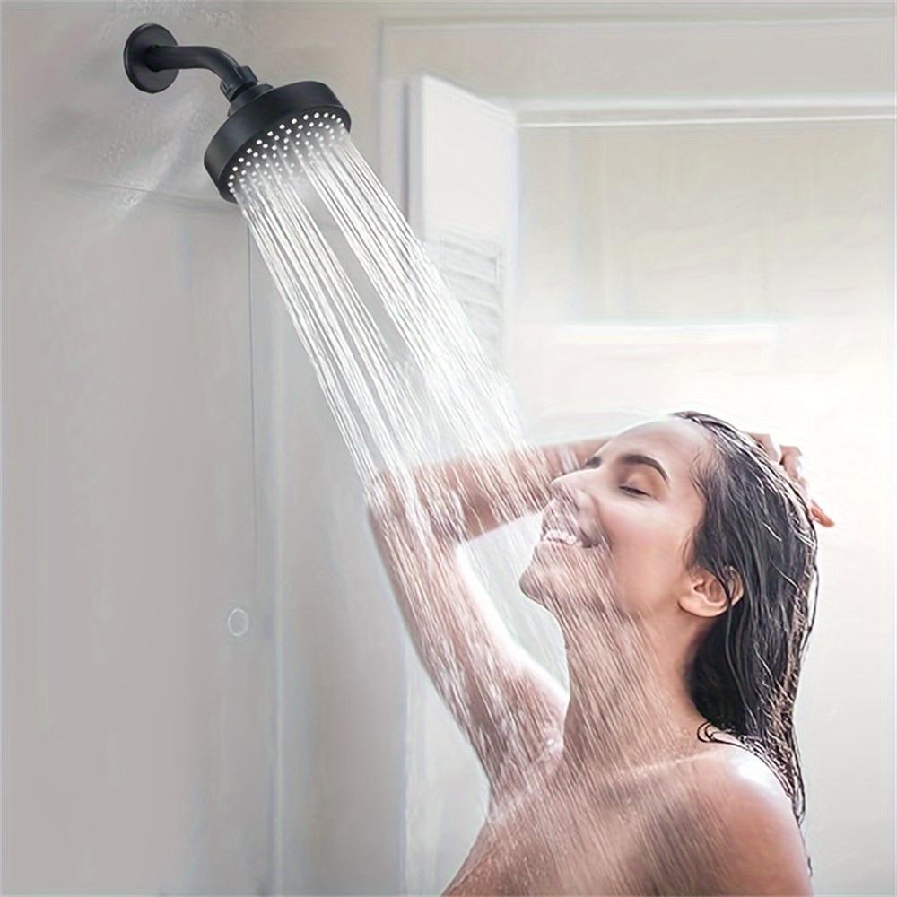 1 Piece of Bathroom Facilities 4 Inch Black Faucet Replacement Exquisite and Compact Shower Head Decoration