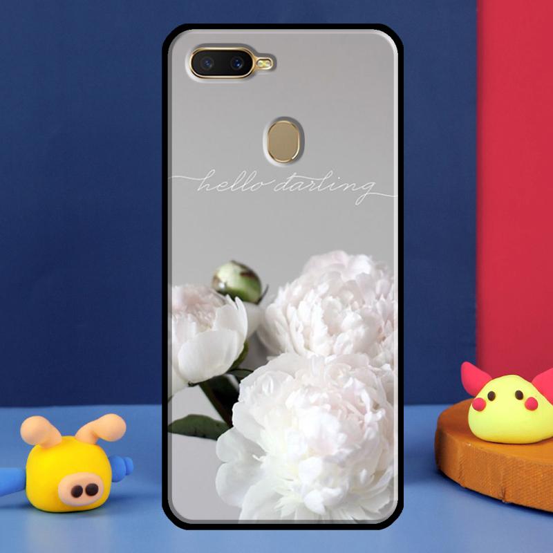 Peonies Beautiful Flower Case For Oppo A16 A76 A96 A58 A78 A98 A5 A9 A91 A15 A17 A77 A52 A72 A74 A94 A54S A57S Cover