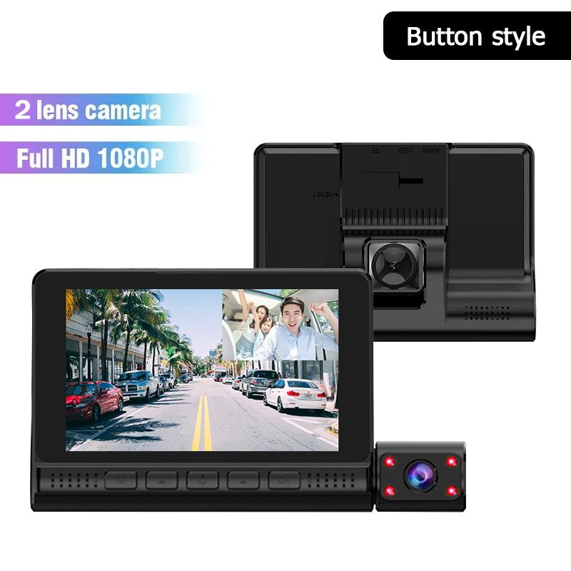 

Видеорегистратор 4 дюйма FHD 1080P сенсорный экран Автомобильный видеорегистратор 170 градусов широкий угол 3 объектива Видеозапись Ночное видение Задний вид при движении задним ходом none