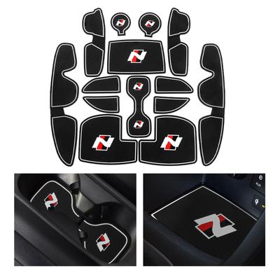 For Hyundai I30 I30 N 2017 - 2025 Anti-Slip Gate Slot Cup Mat Non-Slip Door Groove Pad Interior Accessories