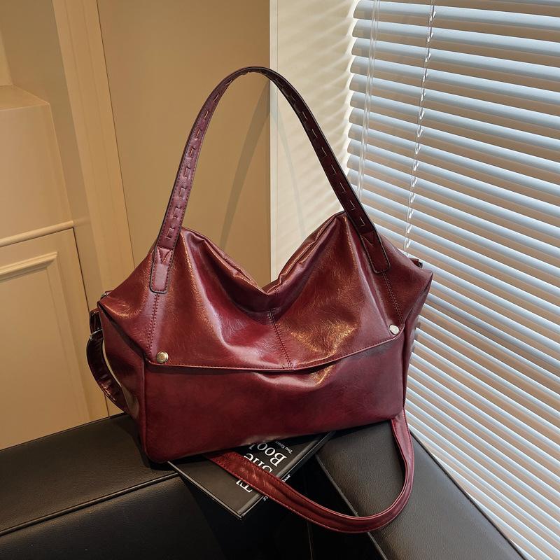 Retro Women's Bag Large-capacity Fashionable Single-shoulder Crossbody Bag Ladies' Handbag